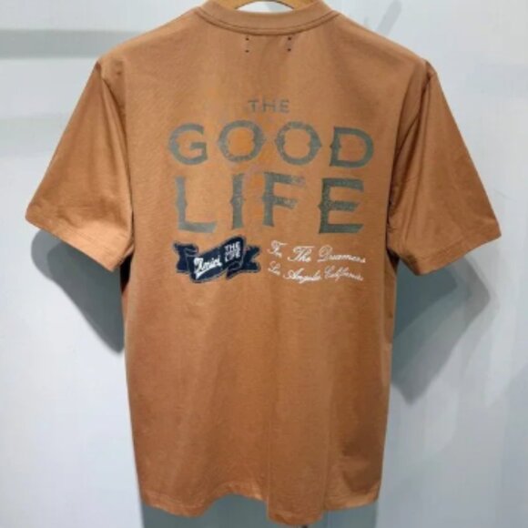 Amiri Retro Script Logo Brown T-shirt - Picture 2 of 6